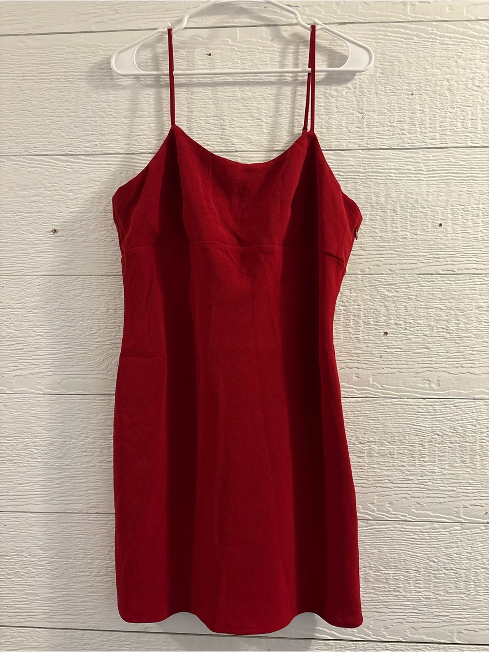 a new day Red Spaghetti-Strap Mini Dress